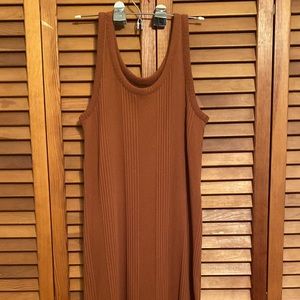 Burnt orange target midi dress